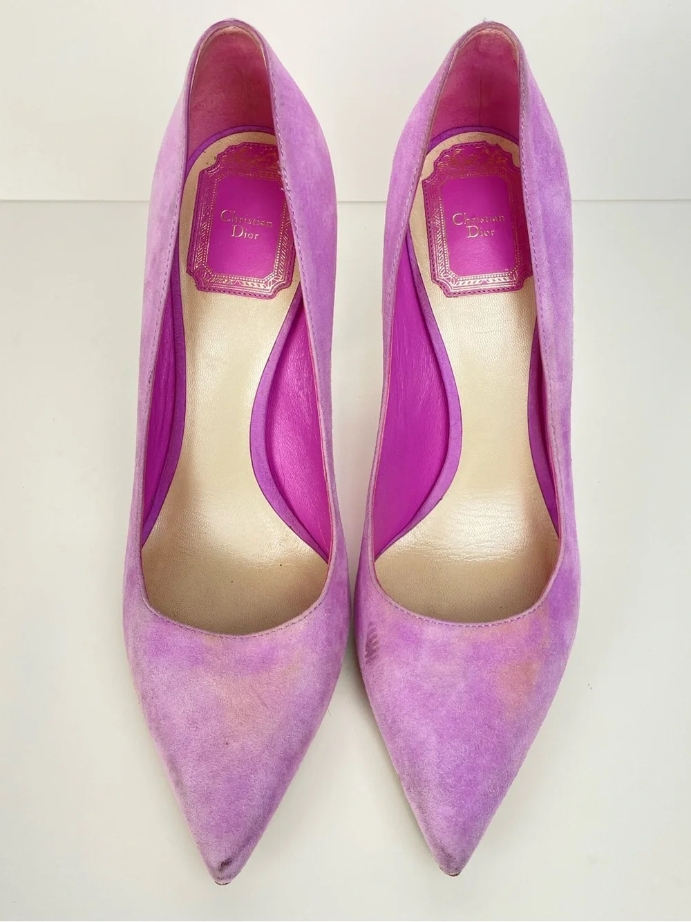 Christian Dior Suede Pointed-Toe Stiletto Pump size 37 US 6.5-7